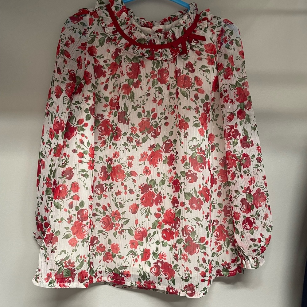NEW SET Janie & Jack with tags SET of 3T chiffon top and velvet leggings